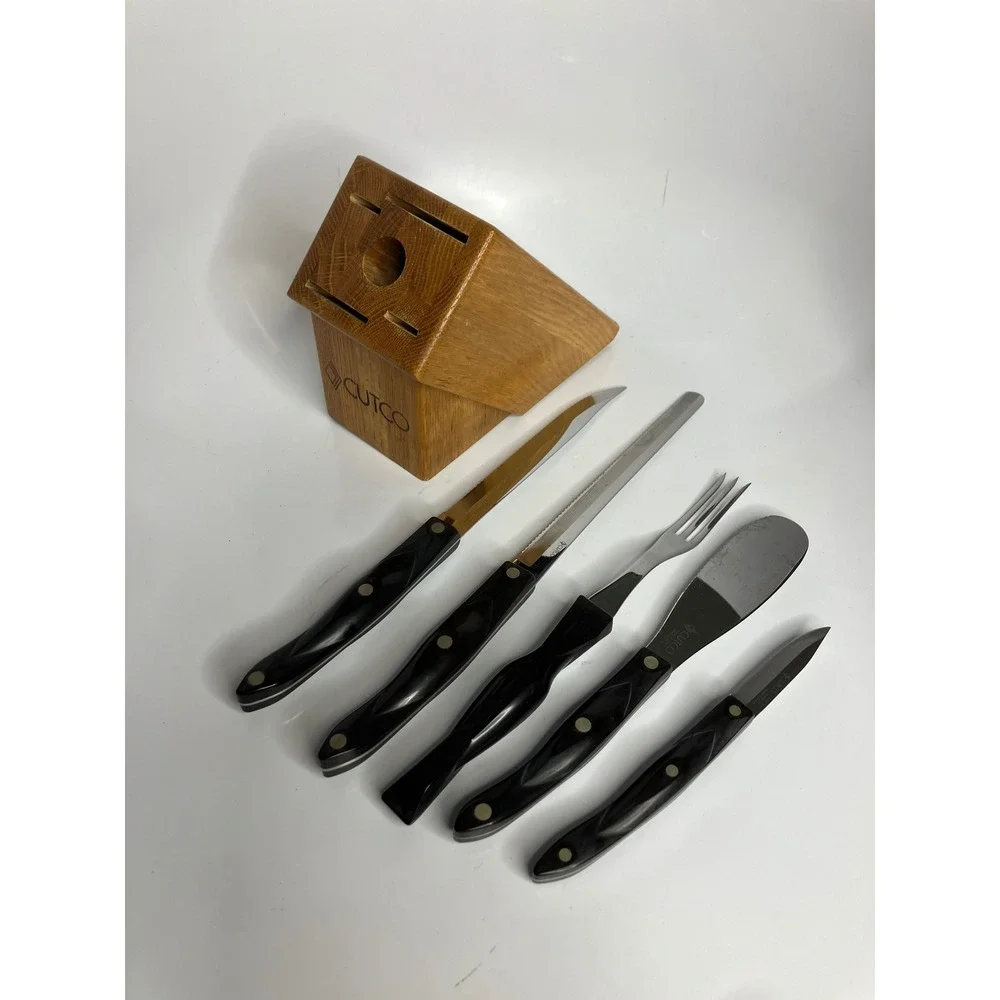 Cutco 5 piece knife set made in the USA good preowned condition